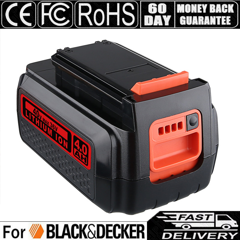 40V For Black and Decker 40 Volt Max Lithium 4.0AH Battery LBX2040 LBXR36 LST136