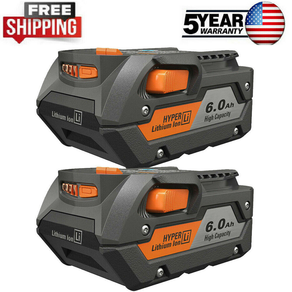 1-2X 18V for Ridgid R840085 8.0Ah/7Ah/6.0Ah/4.0Ah/3.0Ah Lithium Battery R840087