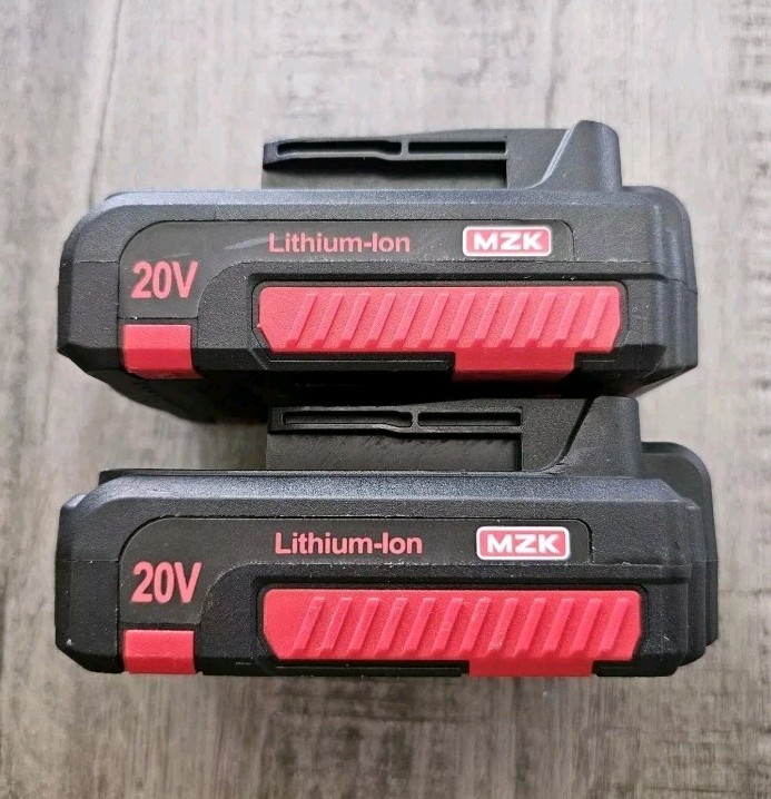 2 Pack MZK 20V Lithium-ion Battery 2000mah ET-D1810C 40Wh With LED Indicator