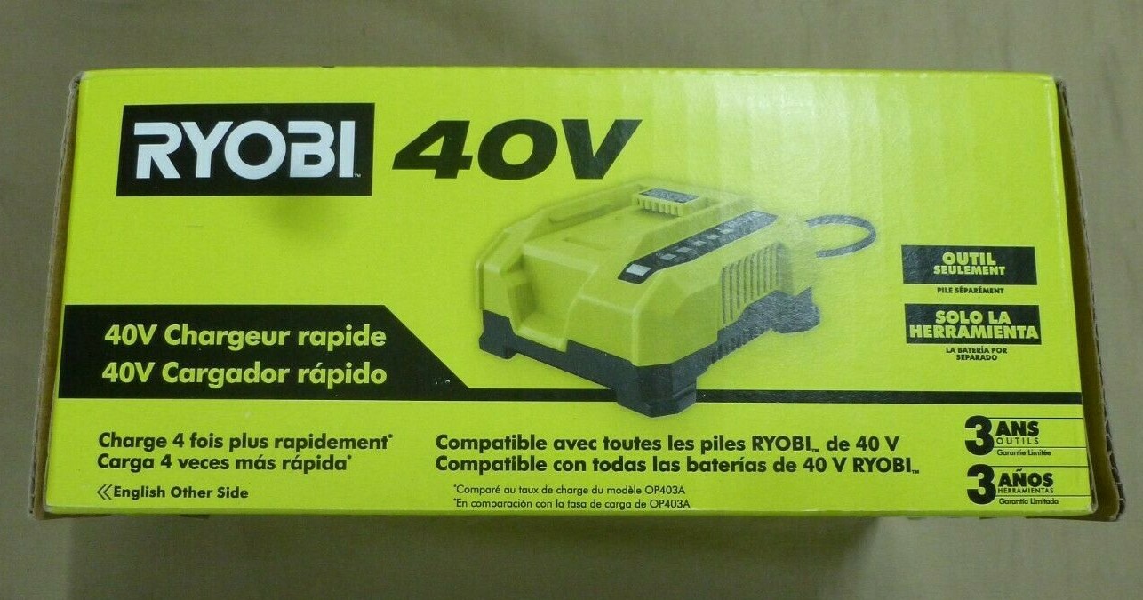 *NEW* Ryobi 40-Volt Lithium-Ion Rapid Charger (OP406A) FREE SHIPPING!!