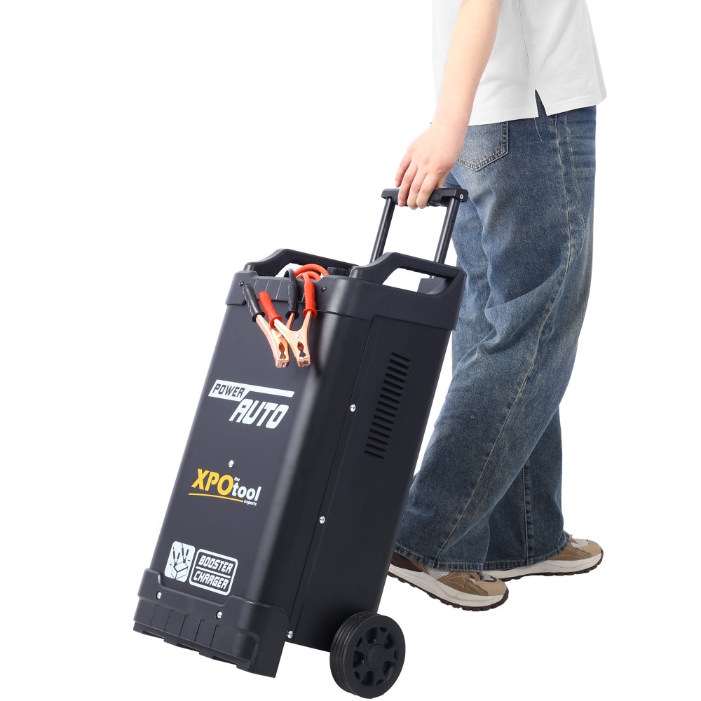 12V 24V Battery Charger Maintainer Jump Starter w/ Steel Case, Heavy-Duty 300A