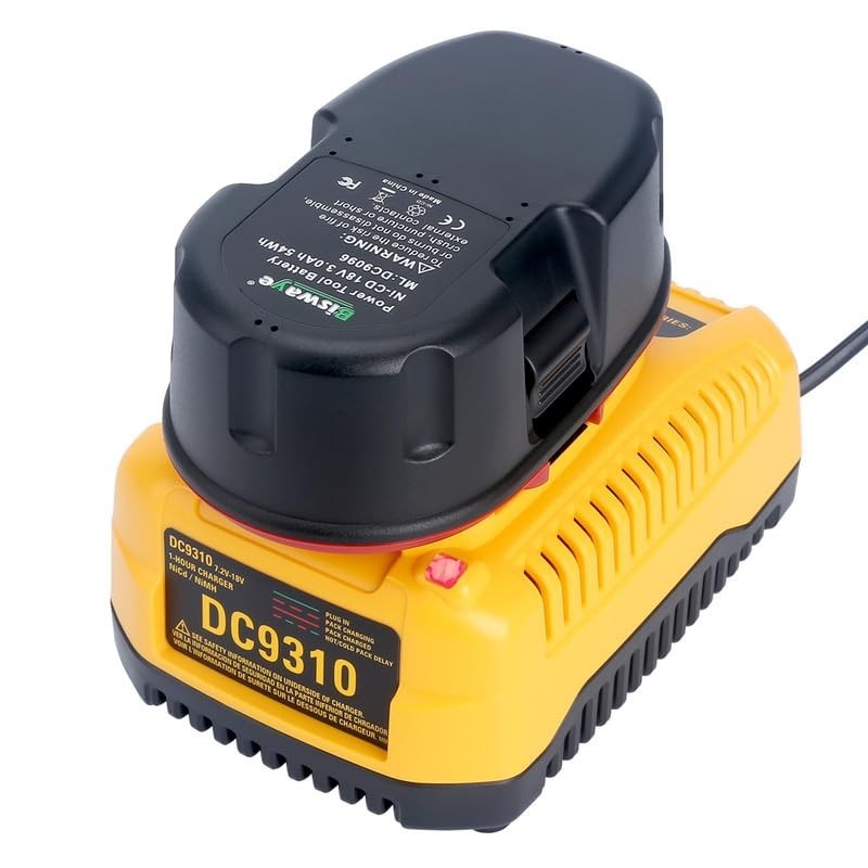 18V XRP NiCad NiMh Battery Charger for DeWalt Tools – Compatible with DC9096, DC