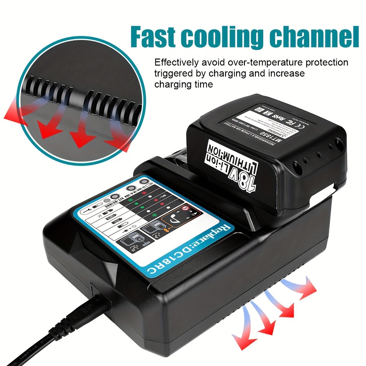 Smart Fast Charger Station with Screen Monitor For LXT Lithium Battery