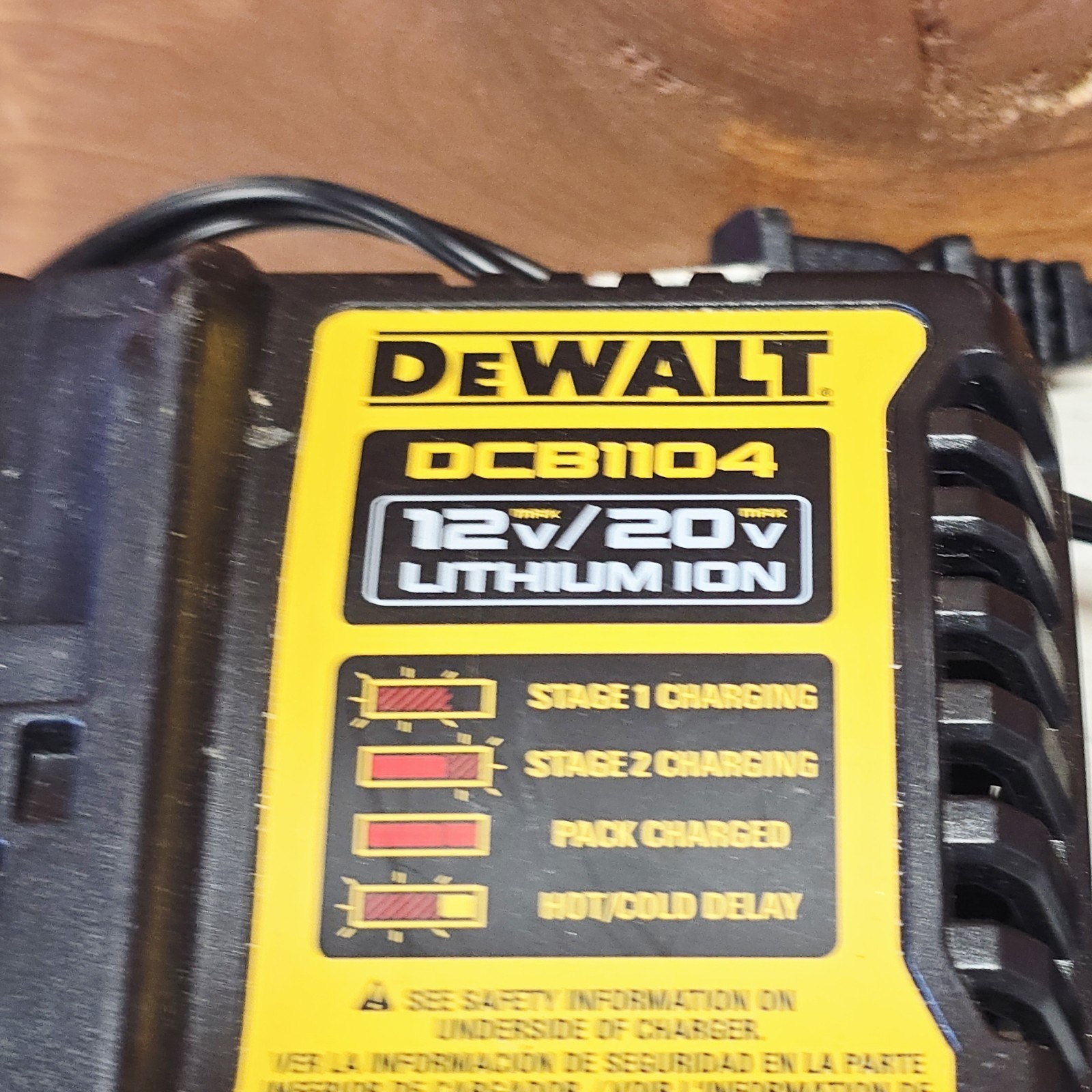 DeWALT Battery Chargers DCB1104 12V/20V MAX Li-Ion Black Yellow