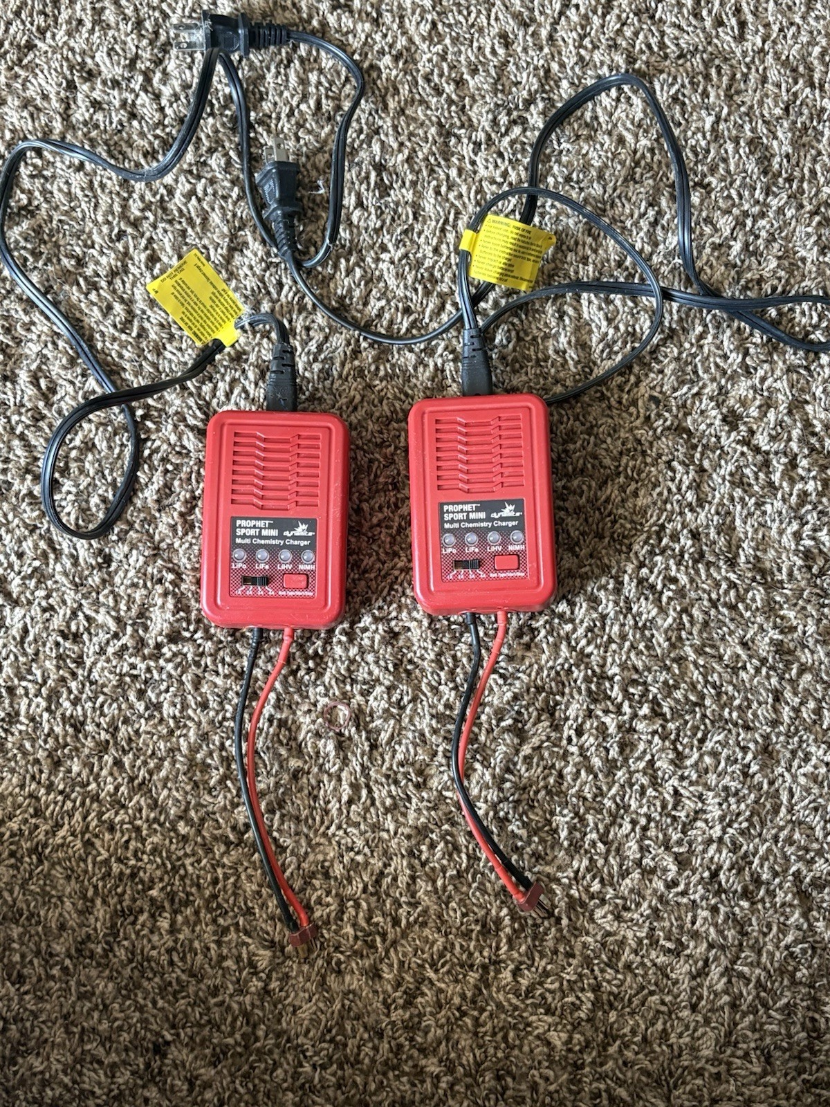 Prophet Sport Mini Multi Chemistry Charger 17.4V Red Lot of 2