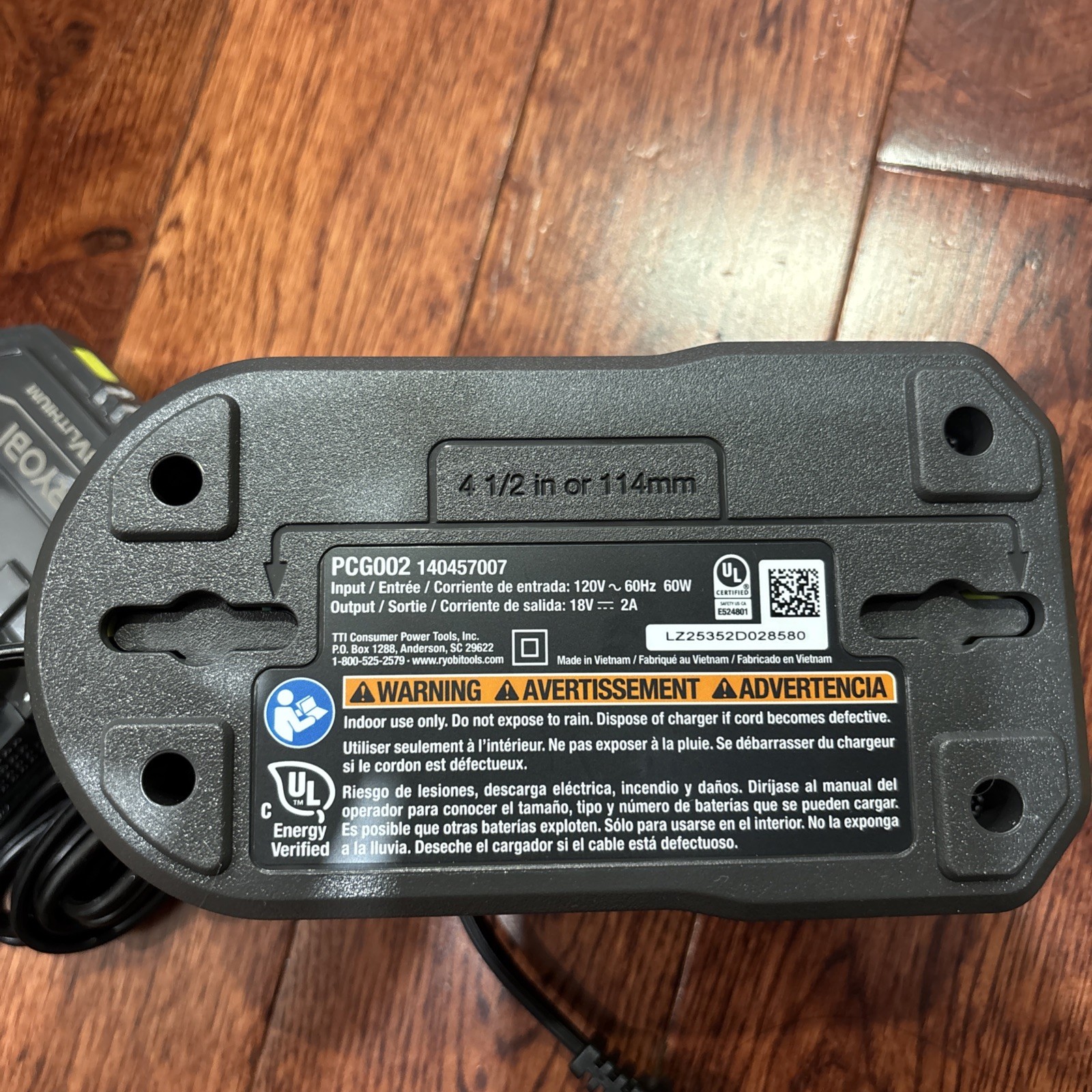 Ryobi PCG002 18V ONE+ Lithium-Ion Charger with New 2Ah Ryobi Battery NEW PBP006