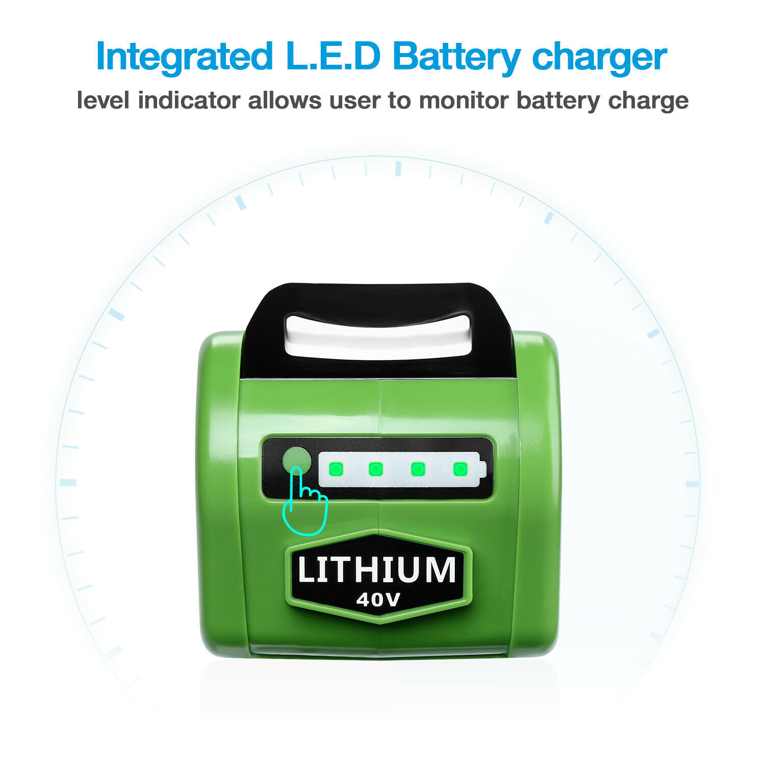8.0Ah For Greenworks 40V G-MAX Battery Lithium 29472 29462 29252 20202 / Charger