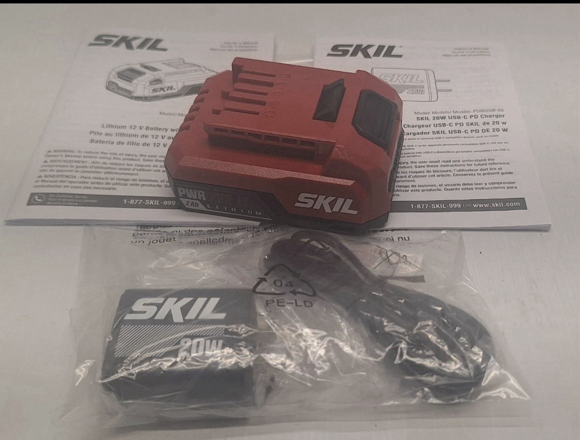 SKIL PWR CORE 12 12V USB-C Battery & Charger Starter Kit CB5020A-11