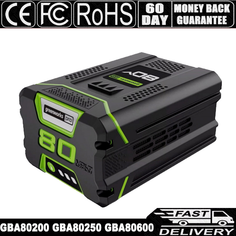 Battery 80V 5.0Ah Lithium-ion For Greenworks PRO 80V GBA80250 GBA80600 2601302