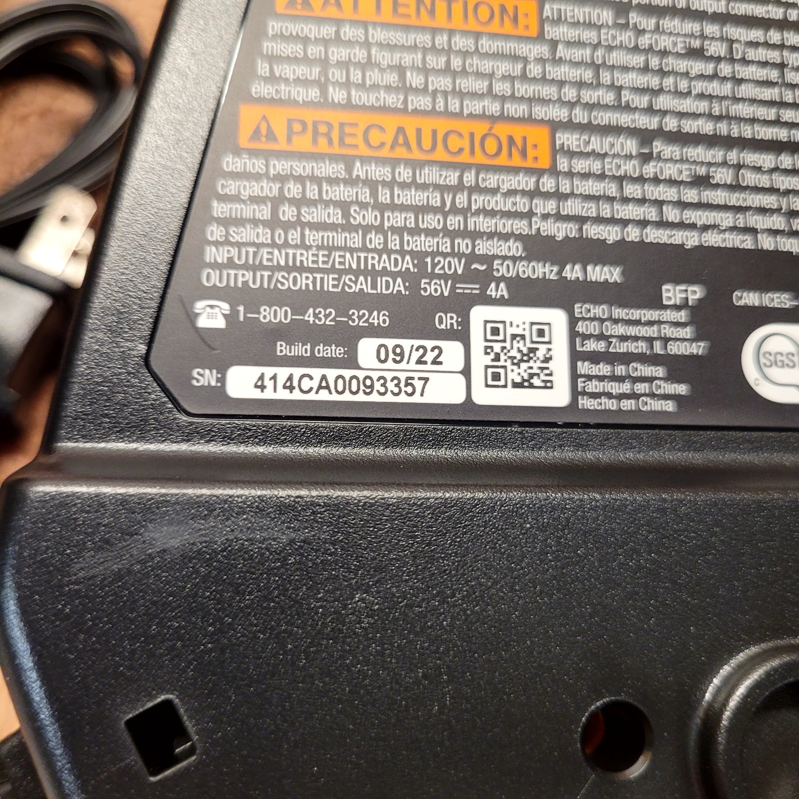 Brand New Echo 2X Battery Charger LC-56V4A Eforce Charger No Battery USA SELLER