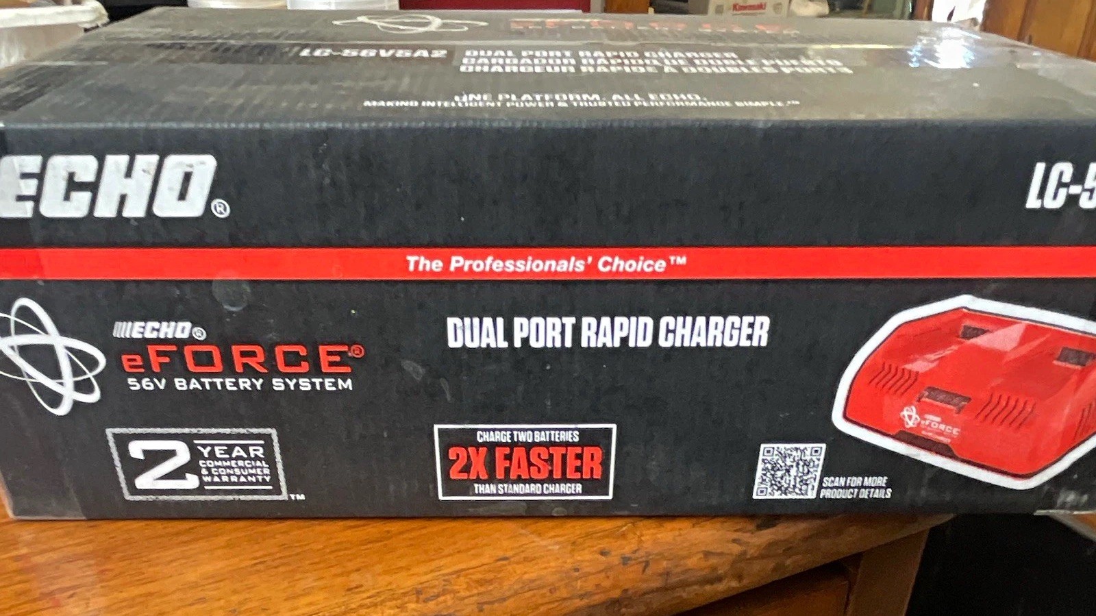 ECHO eFORCE 56V Dual Port Rapid Charger Charges 2 Batteries LC-56V5A2