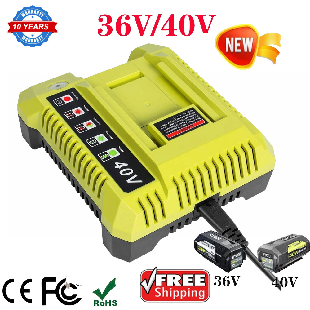 40V For Ryobi OP408VNM Lithium-Ion Battery Rapid Charger OP406VNM 40-Volt NEW
