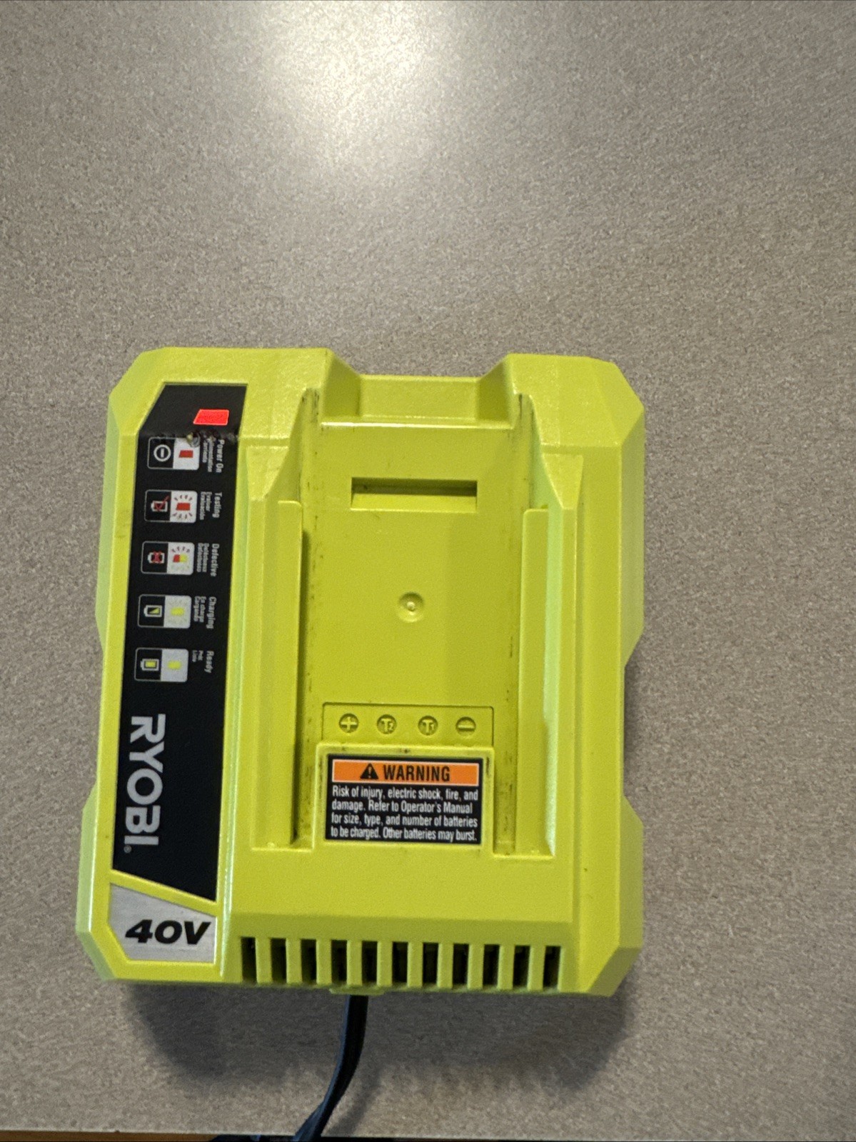Ryobi OP401 40V Li-Ion Battery Charger