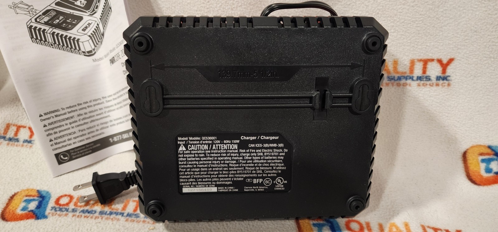 New SKIL QC536001 20V PWRCORE 20 Auto PWR JUMP Charger 20 volt