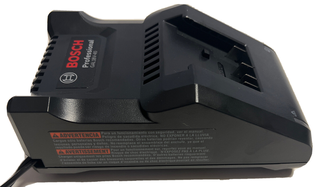 NEW BOSCH GAL18V-40 18V 18 Volt Lithium-Ion Fast Battery Charger w/ Manual