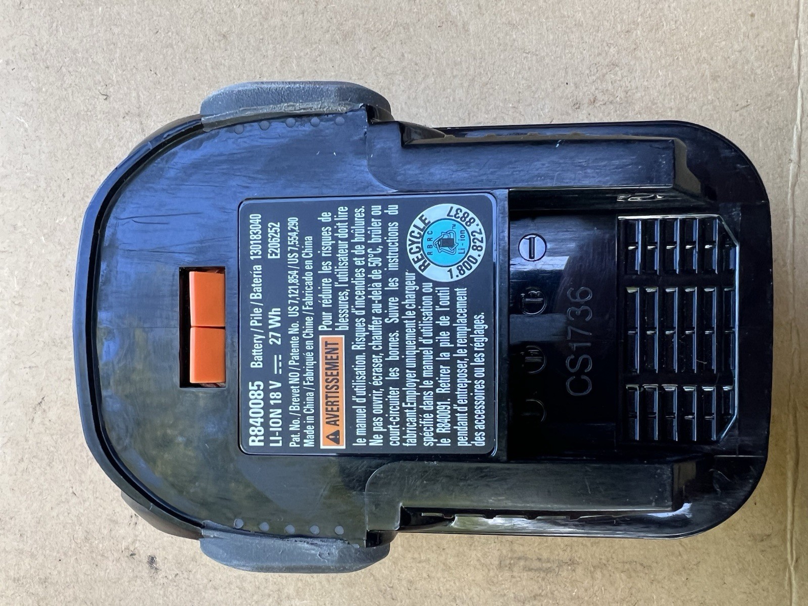 🇺🇸Genuine Ridgid Battery Charger R86092 & 18V Lithium Ion R840085 Battery🇺🇸