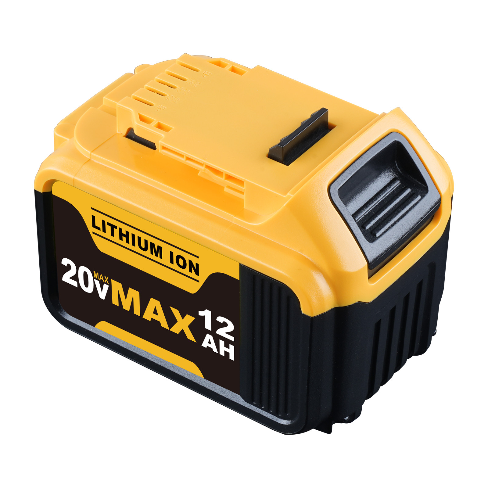 2PCS 20V DCB201 For Dewalt 20 Volt Max Lithium Battery DCB203 DCB207 DCB205 12AH