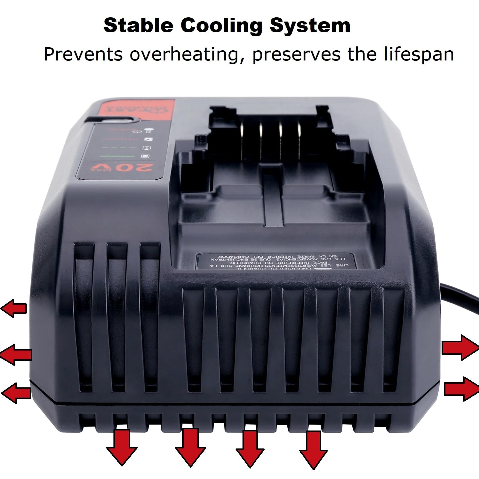 20V Fast Charger Compatible with Black and Decker 12V Max Lithium black