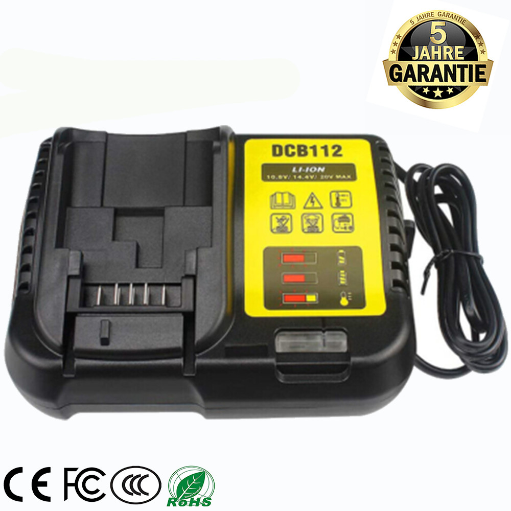 12V-20V Li-Ion Battery Charger DCB112 For Dewalt Battery DCB185 DCF885 DCB200