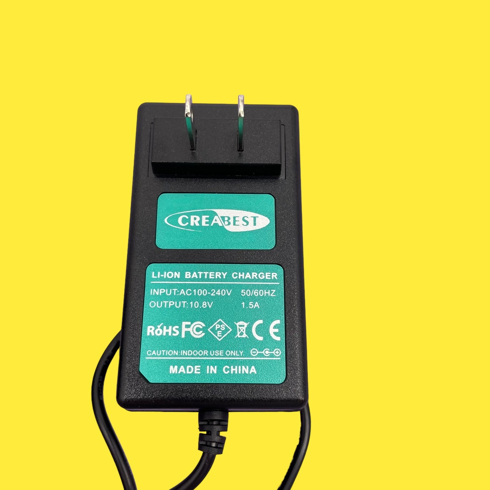 CreaBest Battery Charger LI-ION 10.8V 50/60HZ Black #100 z65b247