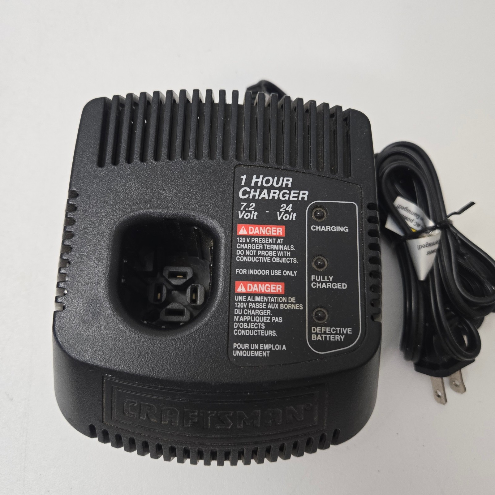Craftsman Fast Battery Charger 1425301 7.2v 12v 18v 19.2v 24v OEM, Tested/Works