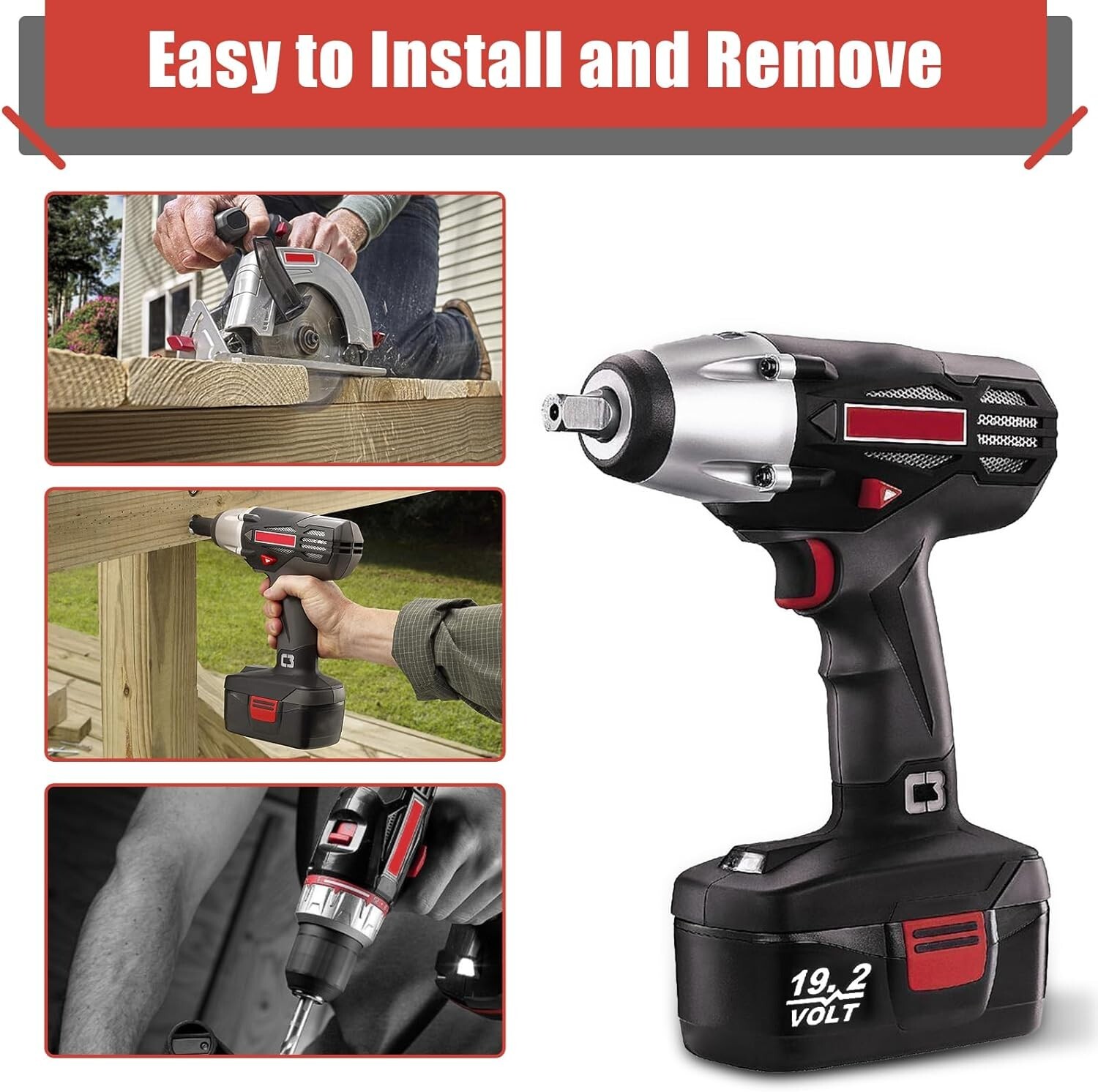 19.2V DieHard Battery / Charger For Craftsman C3 11375 130279005 Cordless Drill