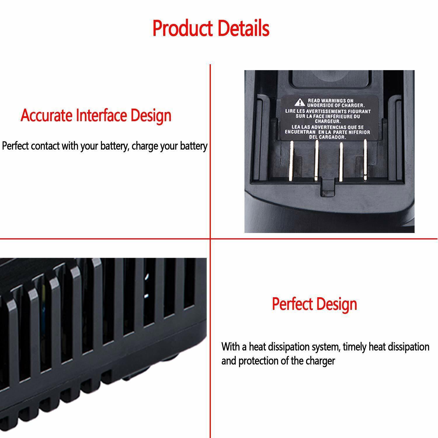 Fast Battery Charger for Craftsman V20 Lithium Battery CMCB202 CMCB204 CMCB201