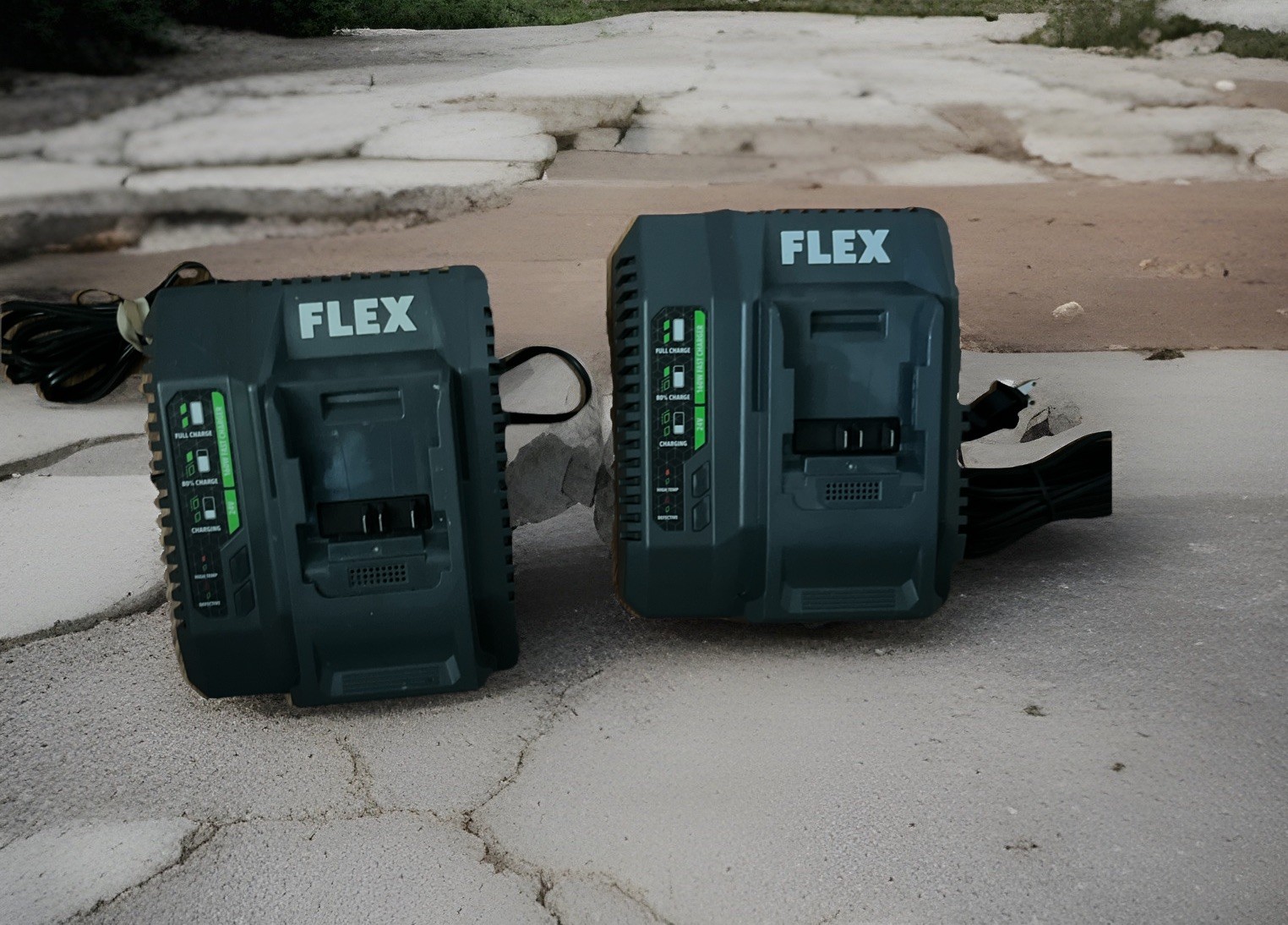 Flex 24V Fast Charger for Flex Lithium Ion Battery Charger FX0411 160W Lot Of 2