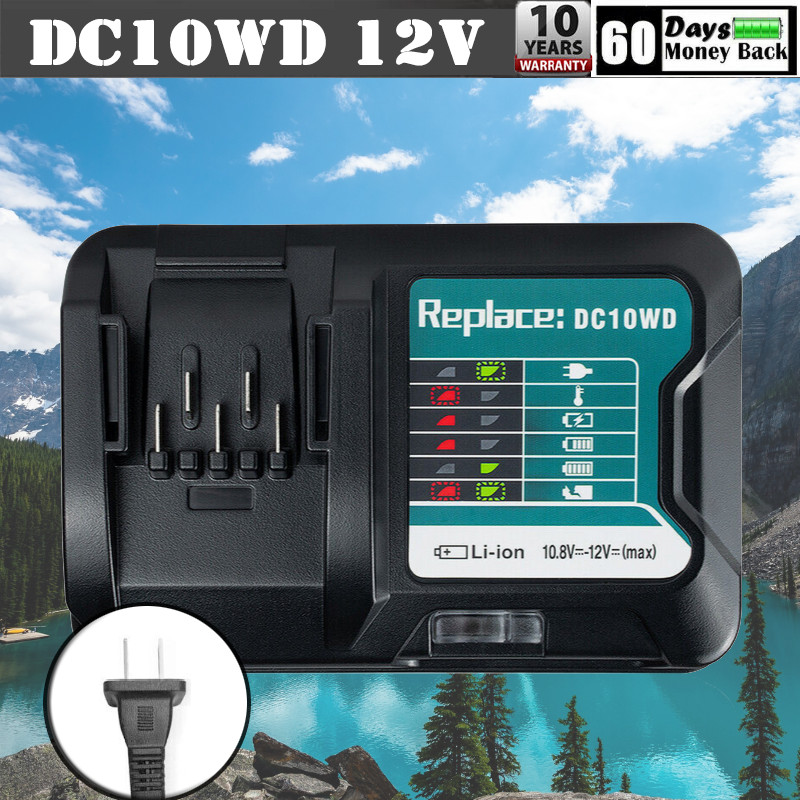 DC10WD Charger For Makita 12V MAX Li-ion Battery Charger BL1041 BL1021 10.8V