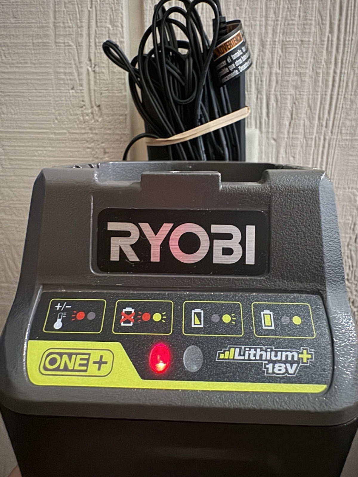 FAST SHIPP! Green/Gray Ryobi P118B One+ 18V 18 Volt Lithium Ion Battery Charger