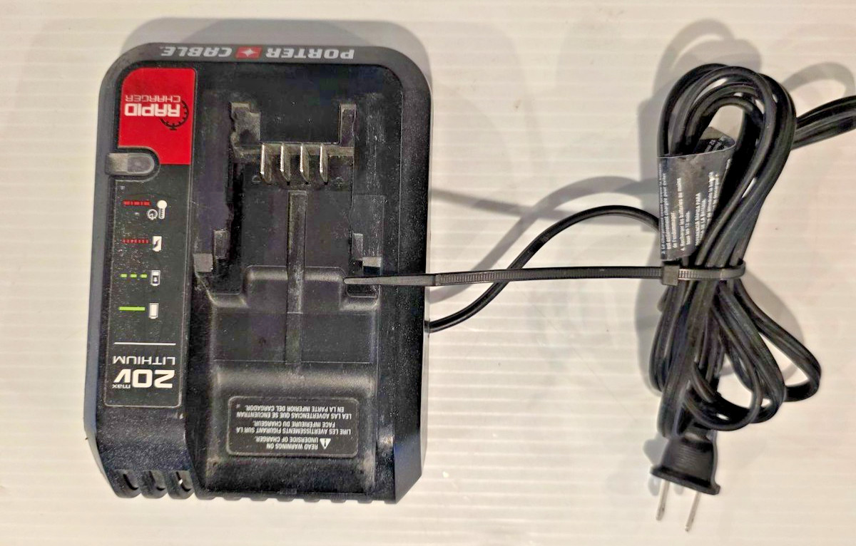 Porter Cable 20V Lithium Rapid Charger Corded Battery Charger Power Tool AC