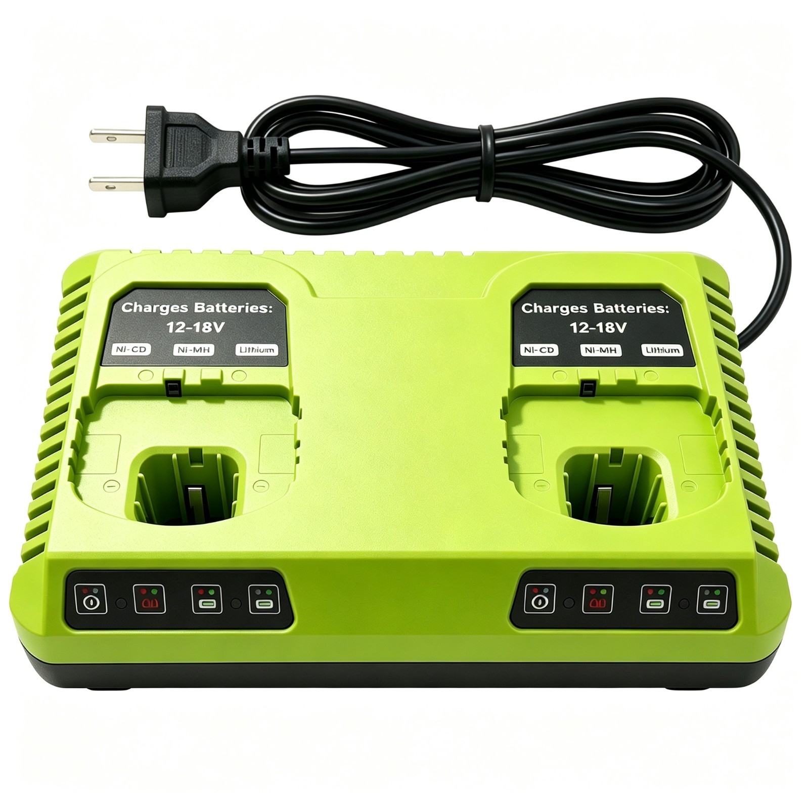 6A Dual Port Fast Charger Compatible with Ryobi 18V P117 P118 PCG005 ONE+