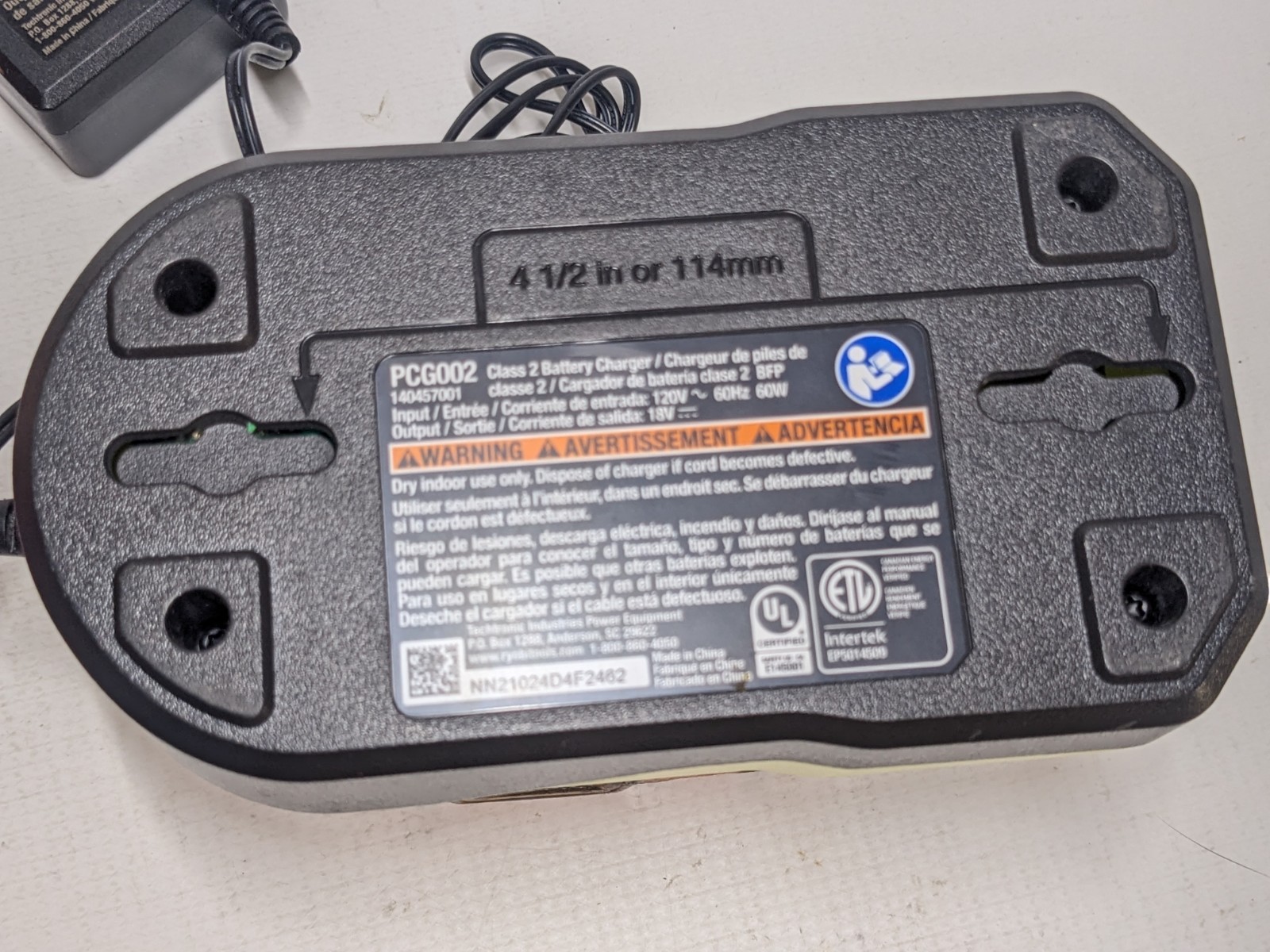 Ryobi PCG002 18V ONE+ Lithium Ion Battery Charger & 18V Battery Bundle TESTED