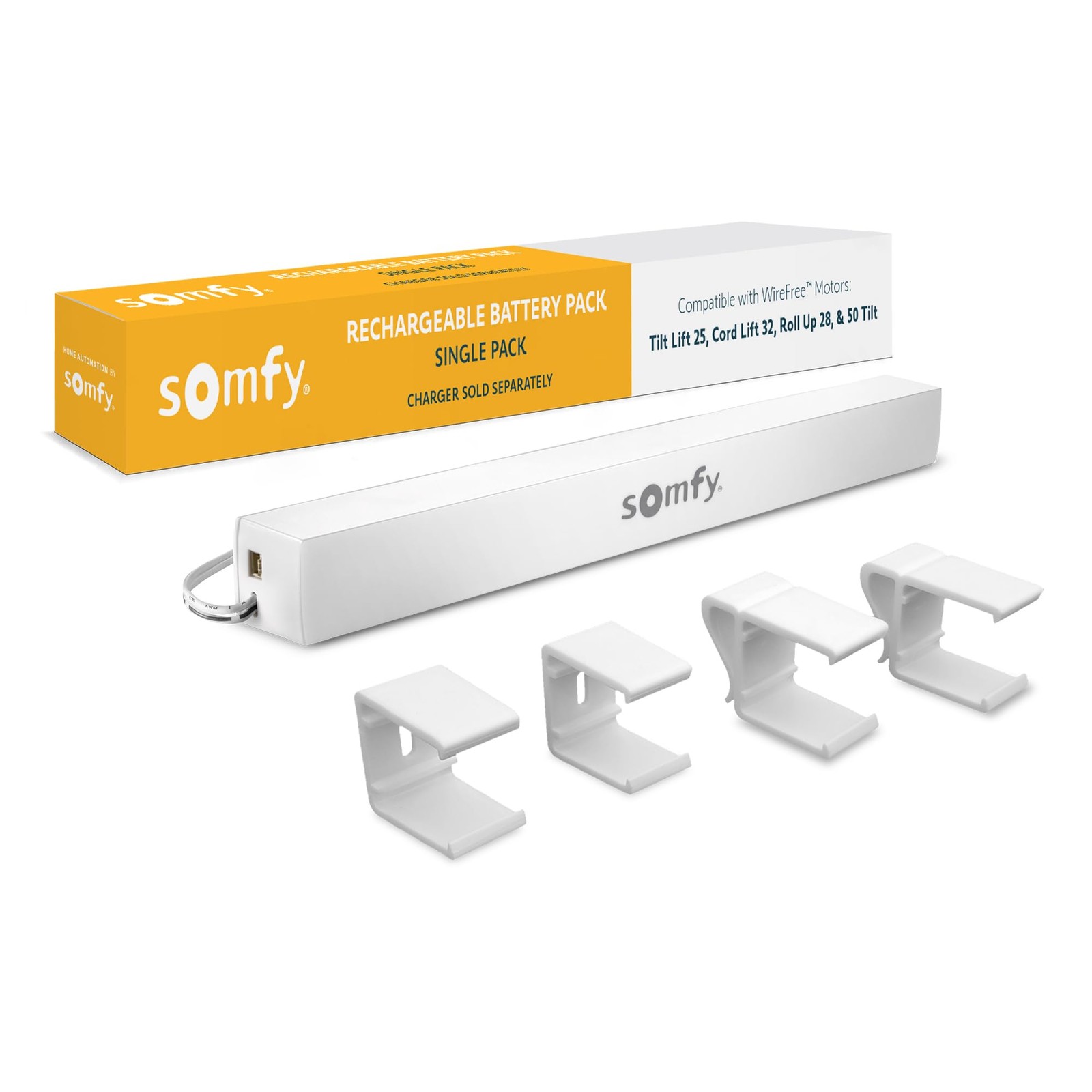 somfy Rechargeable Battery Pack for External Wirefree of 1