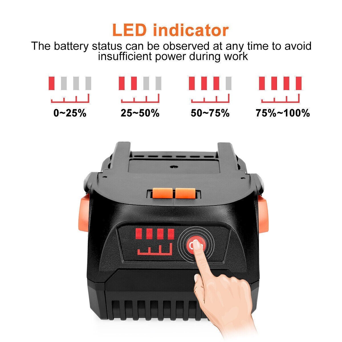 8000mAh Lithium-ion Battery For Ridgid 18V R840087 R840085 Rigid 18V Tool 7.0AH