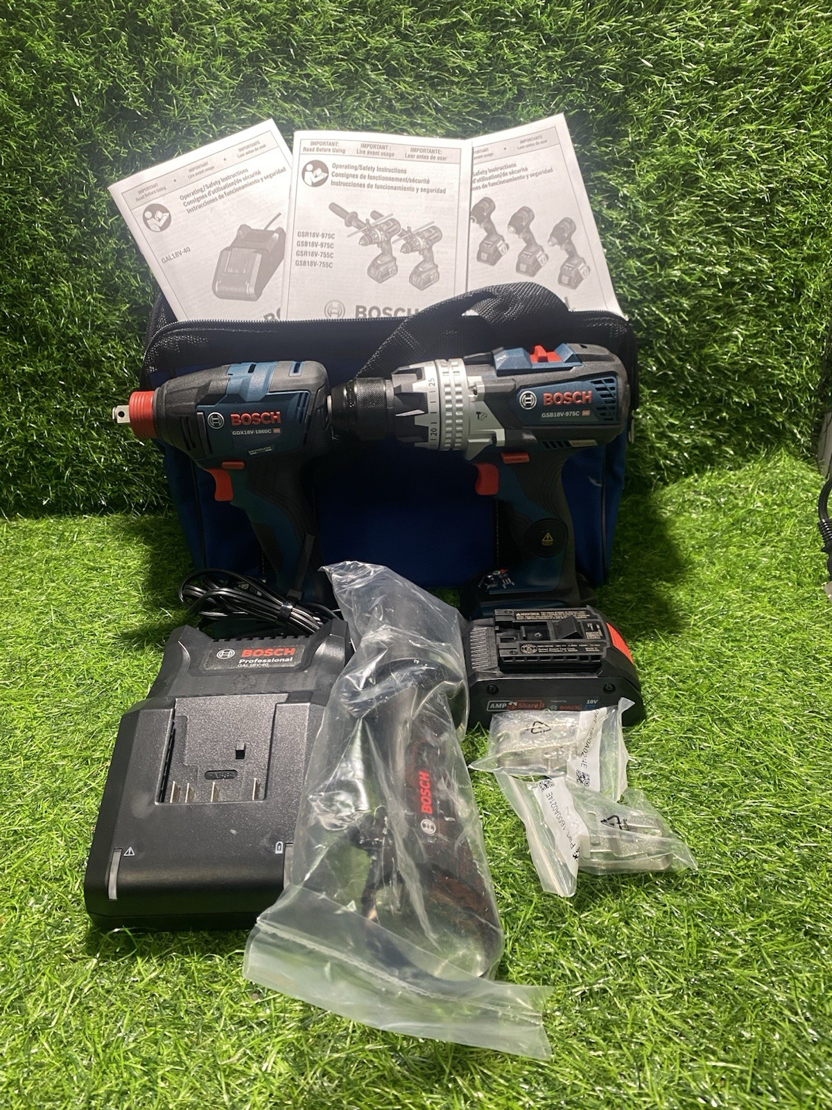 Bosch GDX18V-1860C, GSB18V-975C, GBA18V40, GAL18V-40