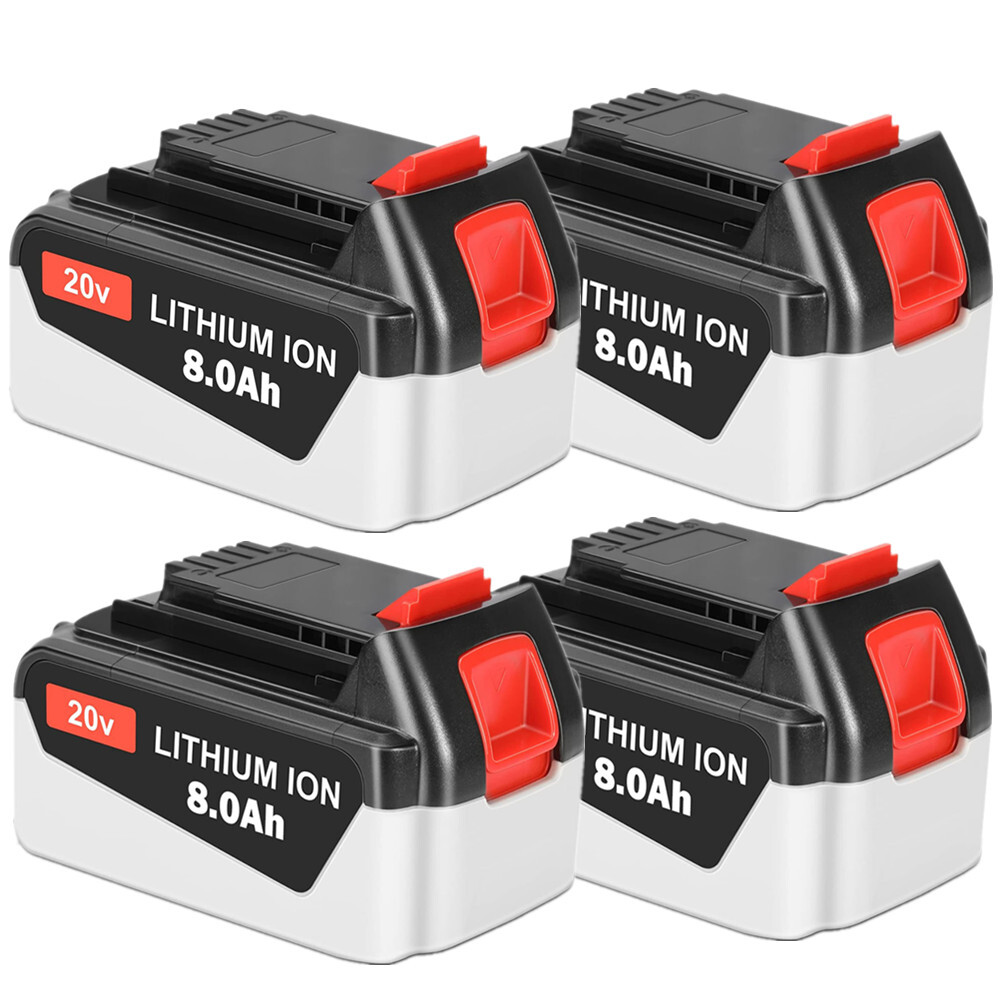 20V Max 8.0Ah Lithium Ion Battery Pack FOR BLACK + DECKER LB2X4020 LBXR20 LBX20