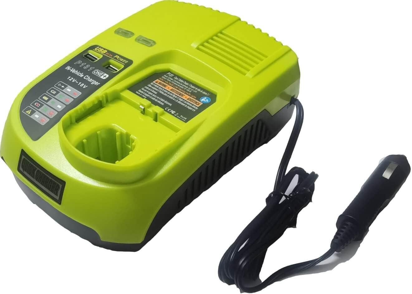 Compaitble with Ryobi P131 One+ Portable Dual Chemistry Lithium Ion or NiCad Veh