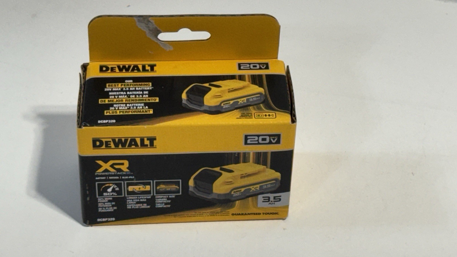 DEWALT DCBP320 20V MAX 3.5Ah PowerStack Lithium-Ion Battery / No Tariffs In US_