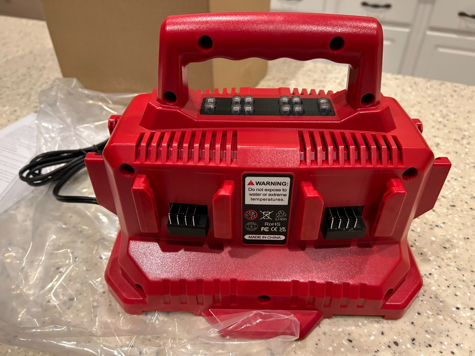 NEW! 6 Port Simultaneous Rapid Charger Replacement for Milwaukee 18V Batteries