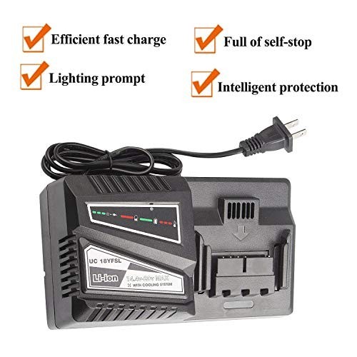 Li-ion Battery Charger for 14.4V-18V Electric Drill, Compatible with BSL Series