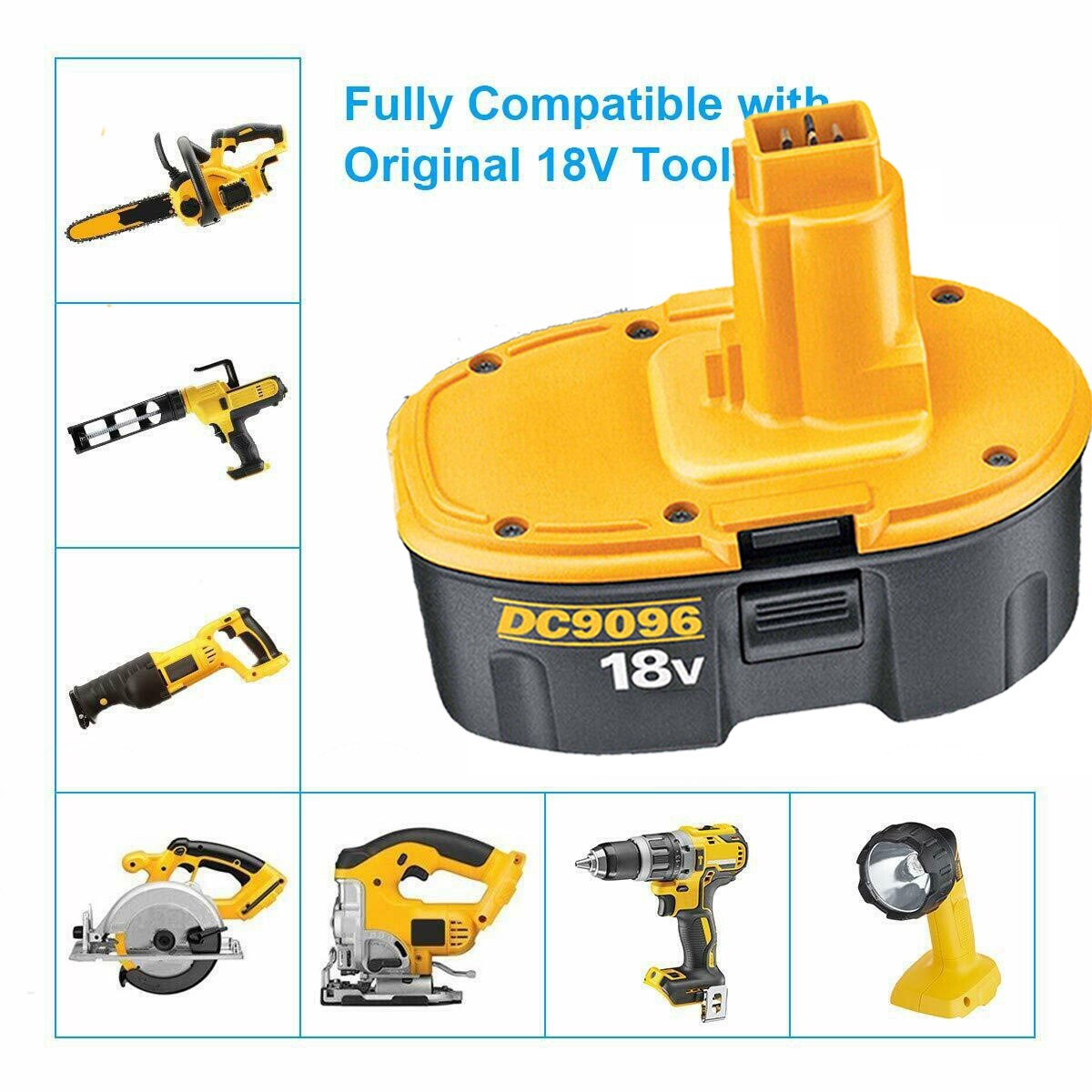 1-2PACK XRP 18V For Dewalt 18VOLT DC9096 DC9098 Ni-MH Battery DC9099 Replacement