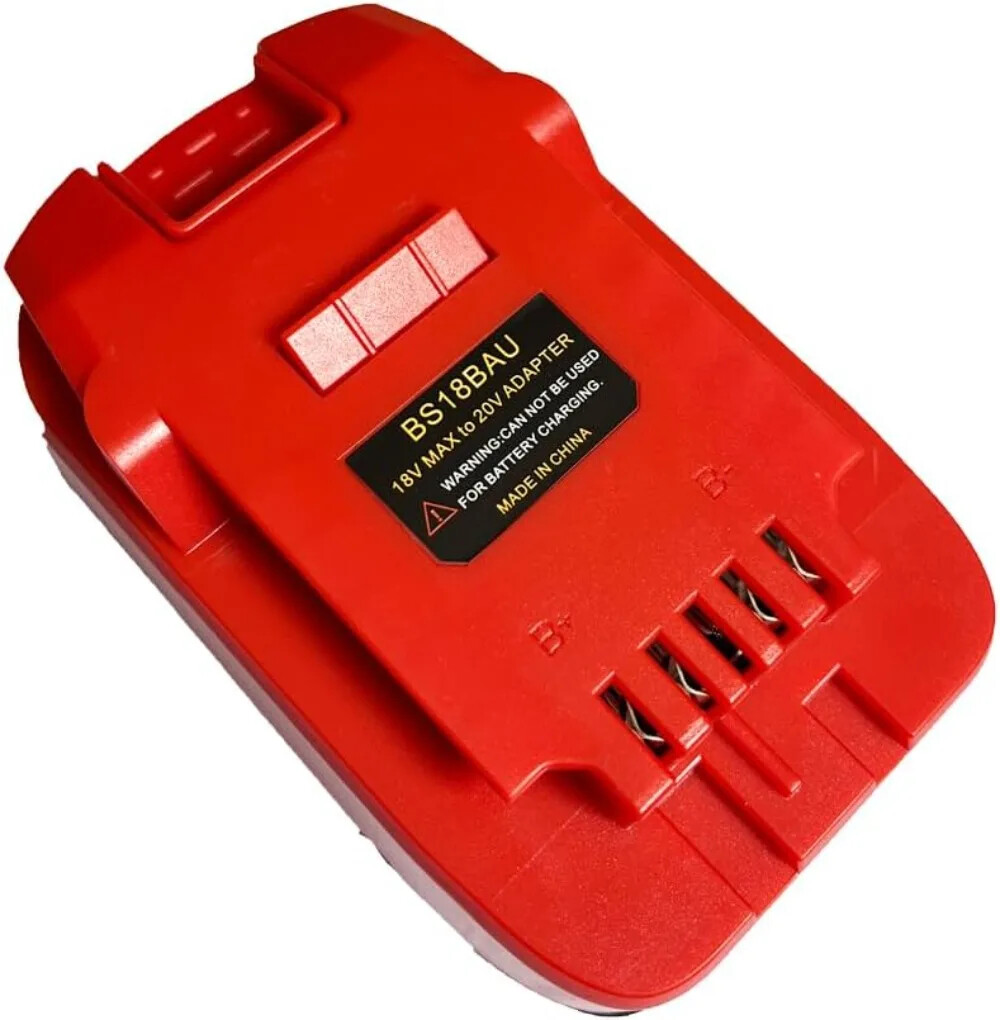 for Bauer 20V Tools Adapter for Bosch GBA 18v Li-ion Battery to for Bauer tool