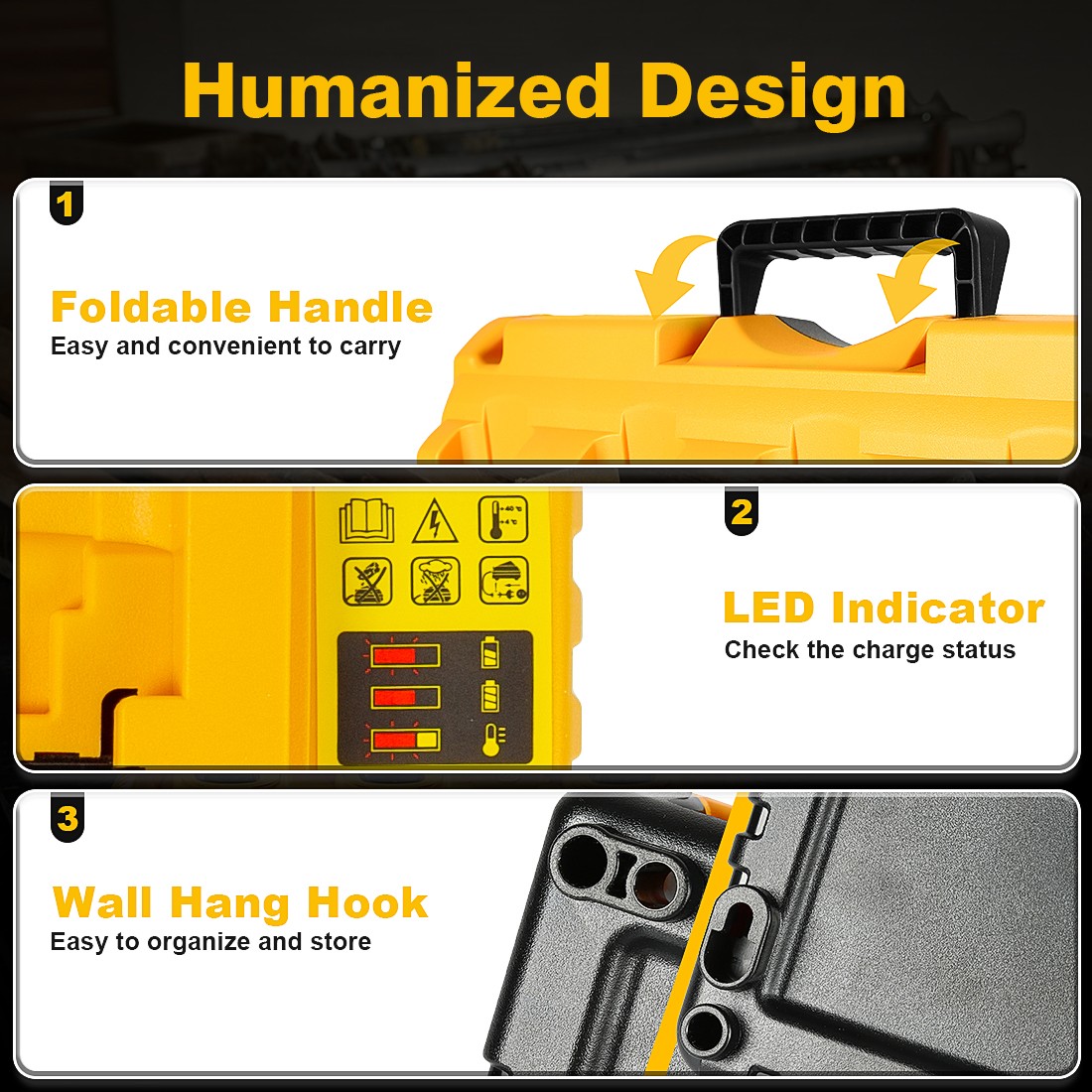 For DEWALT 12/20V DCB104/DCB102/DCB112 Charger Fast Charger Lithium XR DCB205