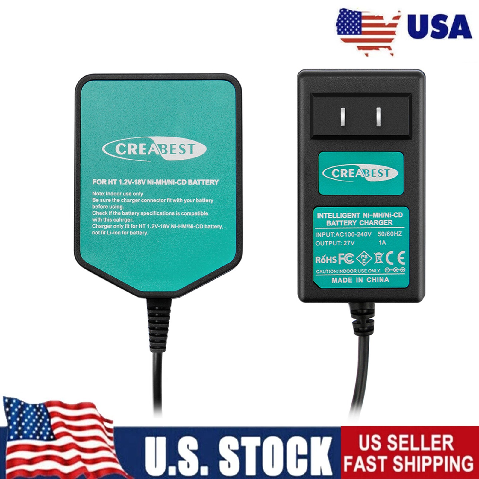 Charger For HITACHI 7.2V 9.6V 12V 14.4V 18V Ni-CD/Ni-MH EB7,EB712S,EB714S,EB 7B