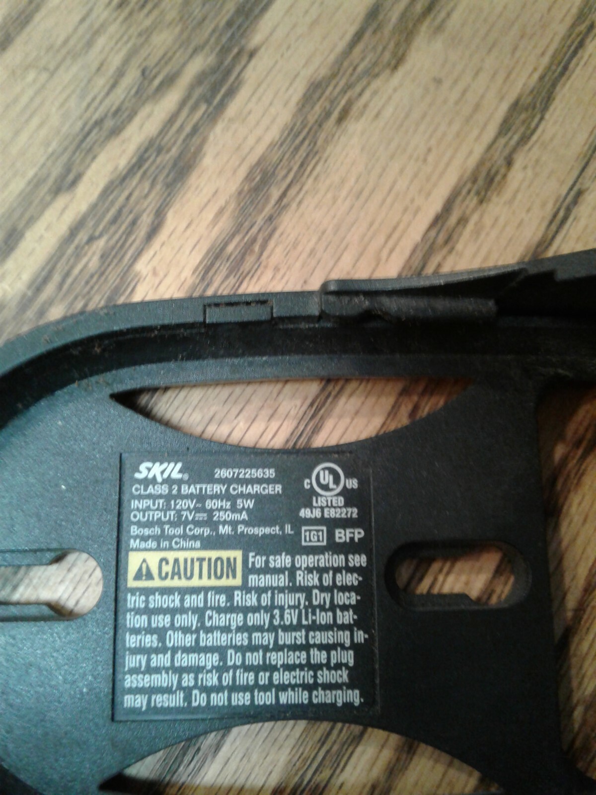 Skil Smart Charge System Battery Charger Model 2607225635 7V Tested