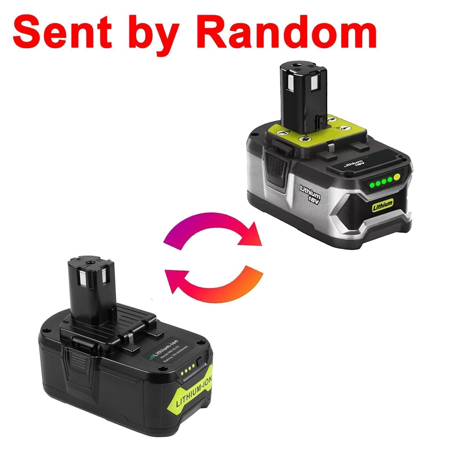 18V For RYOBI P108 For One & Plus High Capacity 8.0Ah Li-Ion Battery / Charger