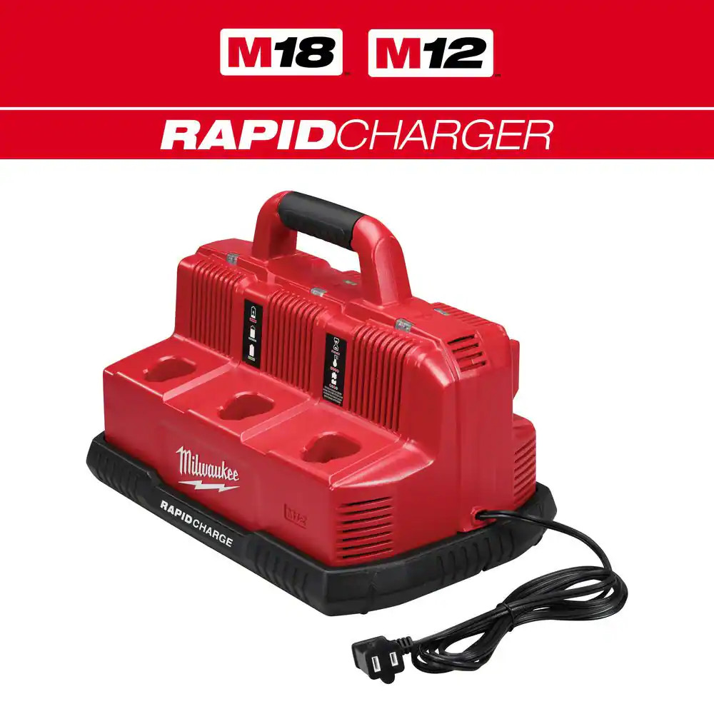 M12 and M18 12-Volt/18-Volt Lithium-Ion Multi-Voltage 6-Port Sequential Rapid Ba