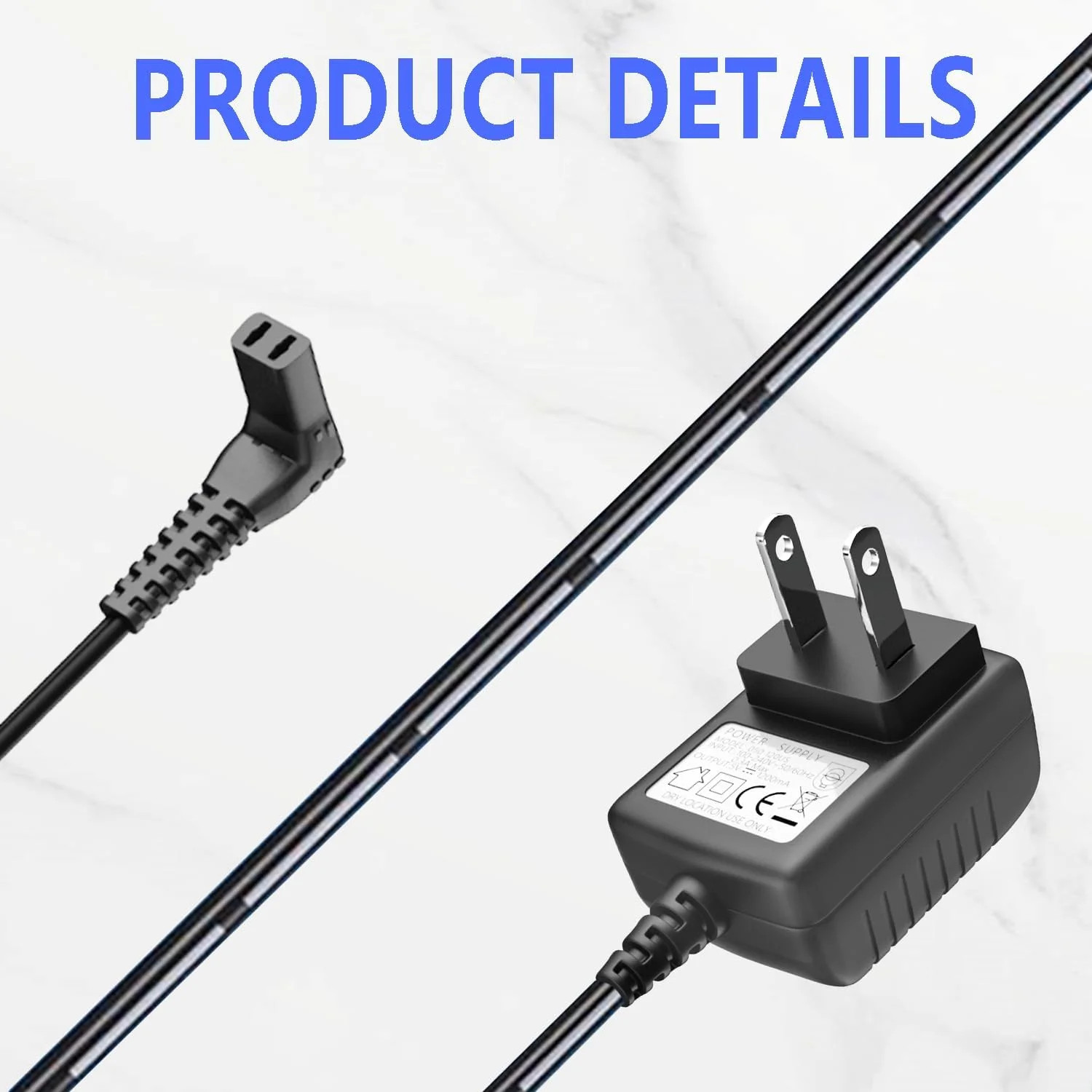 Power Adapter Charger for Wahl SS2L, WSS3L, Replacement Charger for Wahl Trimmer