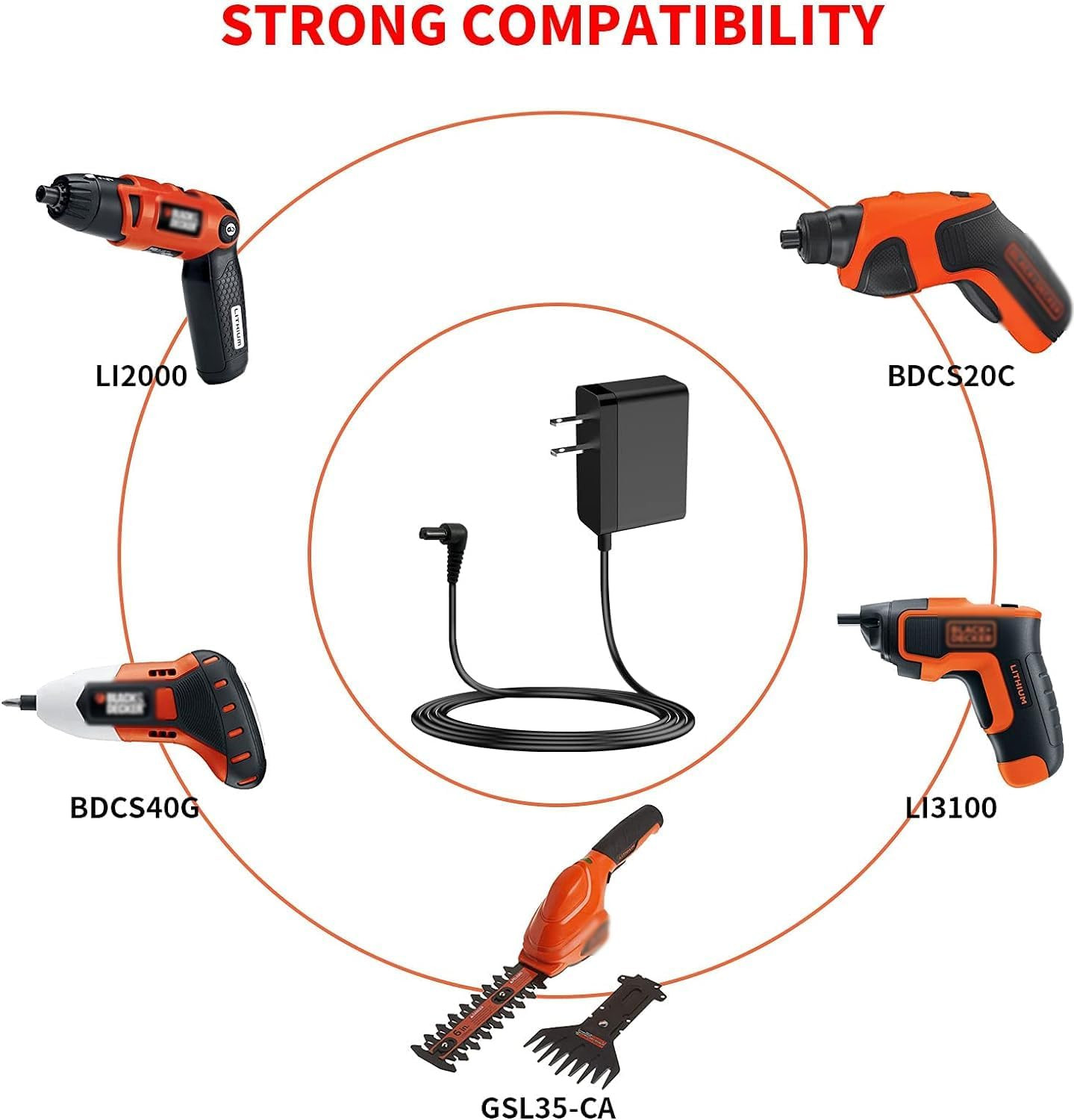 For Black and Decker Charger LI3100 BDCS40G BDCS20C GSL35 Cordless Screwdriver R